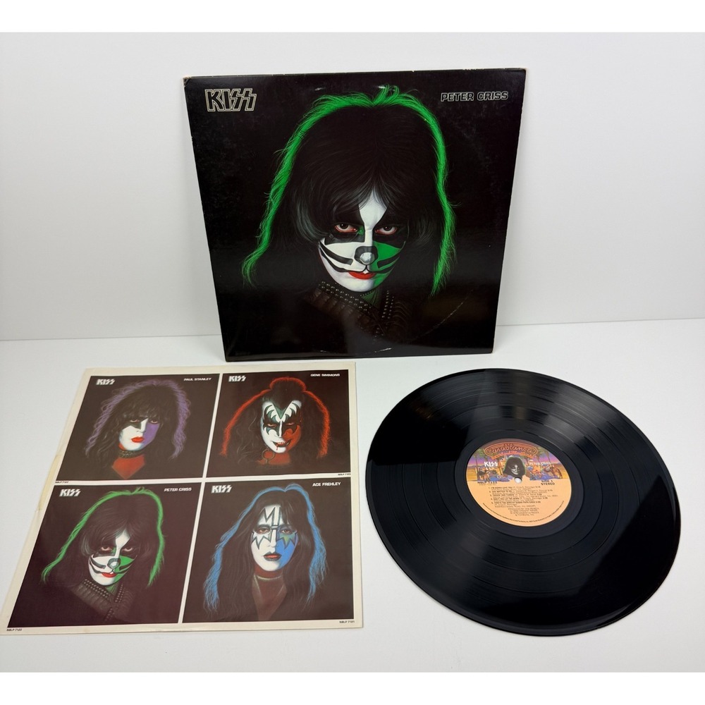 Peter Criss KISS Vinyl LP Album 1978 Casablanca  NBLP-7122 NM w/ Poster